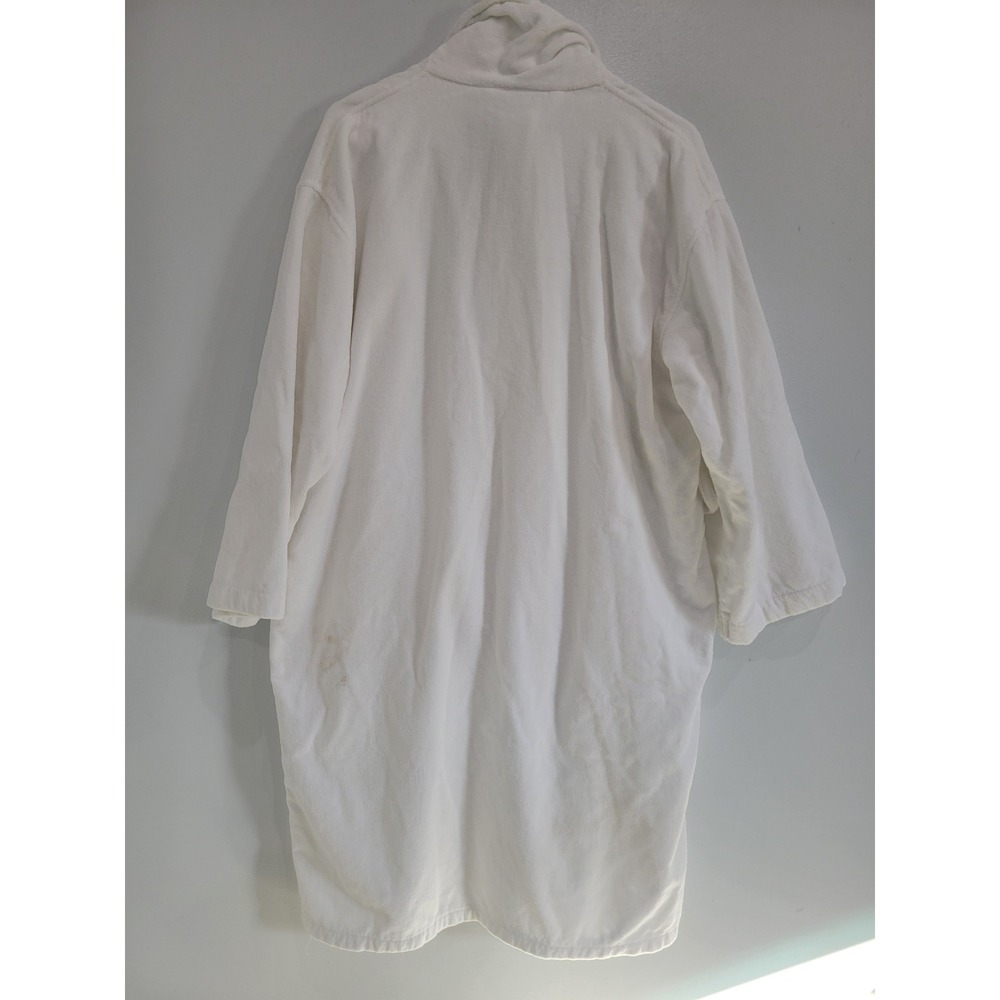 Alpine Swiss Womens‎ White Cotton Velour Terry Cloth Shawl Collar Bathrobe L/XL - Picture 6 of 9
